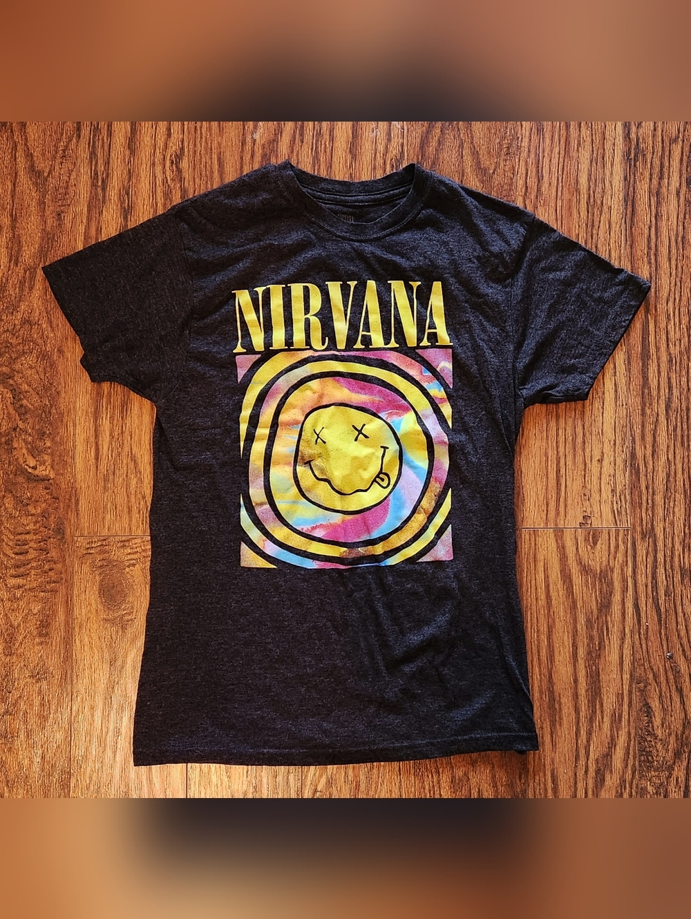 Nirvana Tie Dye Smiley Band Shirt - Picture 2 of 3